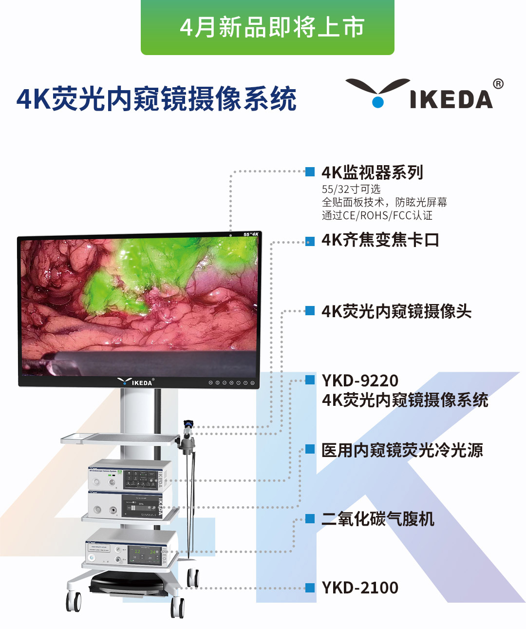 4K熒光內(nèi)窺鏡攝像系統(tǒng)